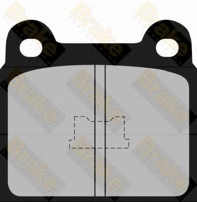 BRAKE ENGINEERING pa305 -  Комплект тормозных колодок, дисковый тормоз